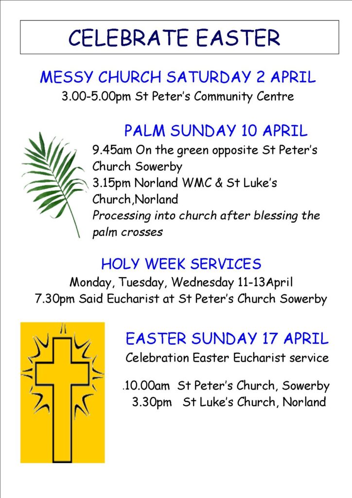 Easter services poster